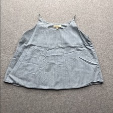 Dani Collection Gray Sleeveless Tops Women's Size Small