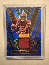 Jaylin Lane Rookie Swatches Blue Prizm SP - 2025 Panini Select #RSW-JLE Jersey