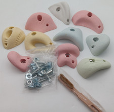 QICRDVI Premium Resin Rock Climbing Holds 10 PCS HARDWARE BRUSH