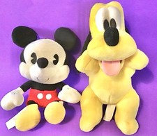 Disney Babies Baby 9  Pluto Plush With Chibi Mickey Mouse Plush Disney Parks