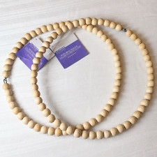 Crafter's Square Beige Wood Bead Garland Decorative Decor 39 in Pack of 2 