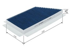 Bosch 0 986 628 635 Filter, Innenraumluft für PEUGEOT THINK