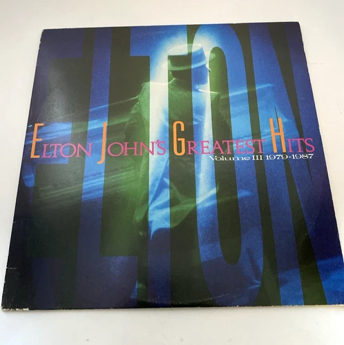 ELTON JOHN - GREATEST HITS VOL. 3 ORIG 1987 US 12" VINYL LP GEFFEN RECORD