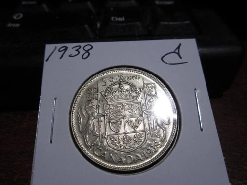 1938 - Canada silver half dollar - Canadian 50 cent