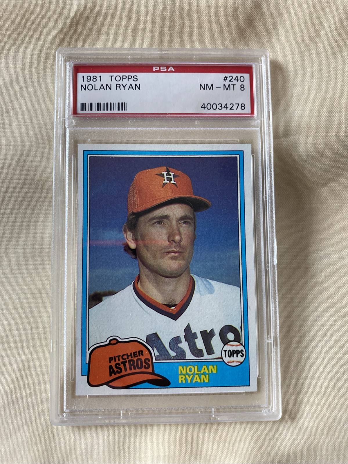 1981 Topps Nolan Ryan #240 PSA 8 HOF