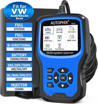 Autophix 7610 OBD2-Scanner   Fzg-Allsystem-Codeleser Öl-/EPB-Zurücksetzung