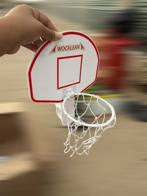 WOCKLEAN Mini Basketball Hoop Backboard and Net for Office Or Home Basketball