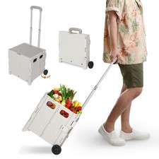 Einkaufstrolley klappbar Trolley 40/55kg Shopping Leicht Einkaufswagen Stilvoll