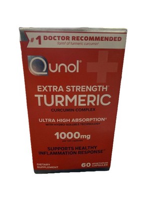 Qunol Extra Strength Turmeric Curcumin Complex 1000 Mg. 60ct Exp 2029