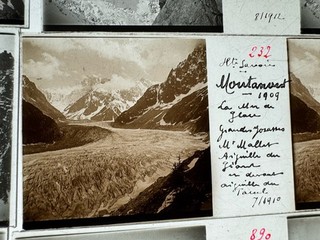 Lot 20 Vues Photos Verre Stéréo 45x107 Montagne Alpes Haute Savoie Chamonix 1912