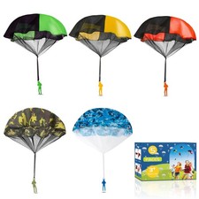 Spectabilis Stocking Stuffers Army Parachute Toys for Kids:5 Packs Indoor O...