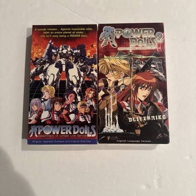Power Dolls 1 & 2 anime VHS 1996 Movies Films English Dub SEALED NEW NIB