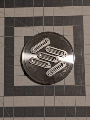 Multipin Sub D Feedthrough, (5x) 25 Pin D-Sub , ISO100 Flange