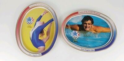 Mcdonalds Los Angeles 1984 Games of the XXIII olympiad Gymnast and Swimmer