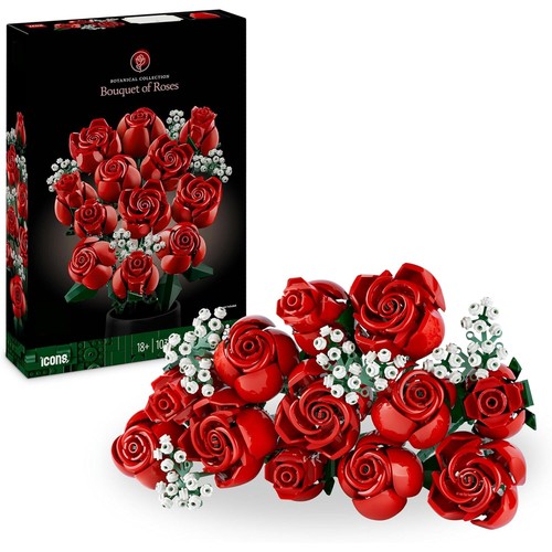 Rosenstrauß Künstliche Blumen aus Klemmbausteine Rosen Blumenstrauß Gebraucht - Bild 2 von 12
