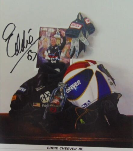 "Formula One Champ" Eddie Cheever Jr Hand Signed 8X10 Color Photo COA - Imagen 1 de 2