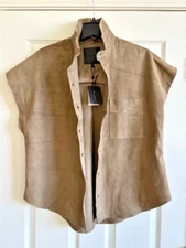 NWT Massimo Dutti suede shirt jacket