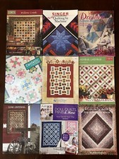 Lot of 9 Quilting Project Booklets