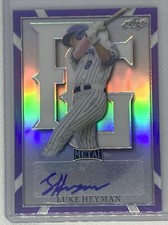 2021 LEAF PERFECT GAME METAL PURPLE REFRACTOR LUKE HEYMAN AUTO #15/25