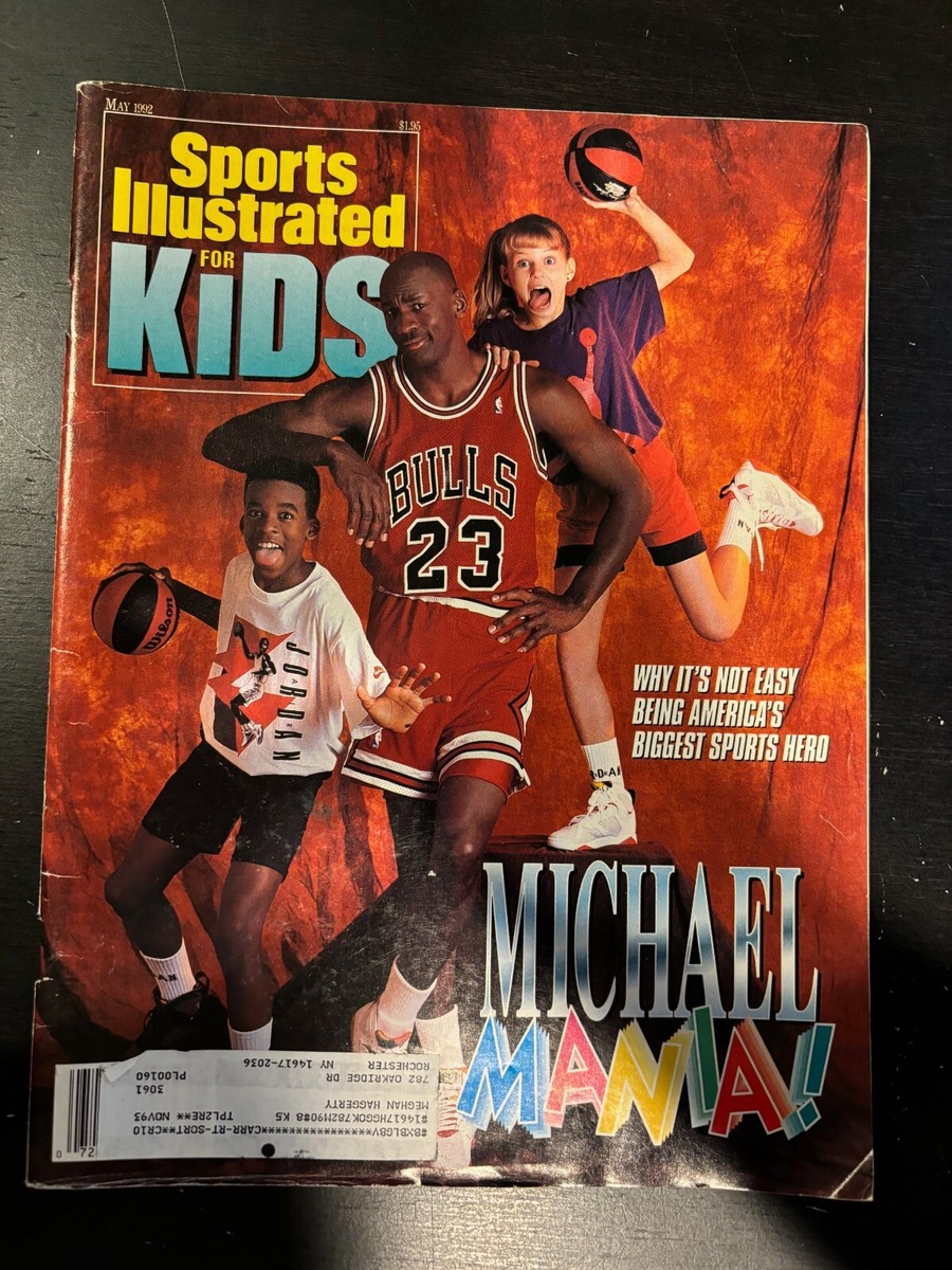 Michael Jordan SPORTS ILLUSTRATED FOR KIDS Magazine + Uncut Cards