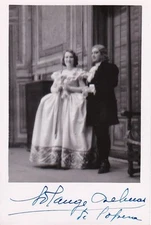 SOLANGE DELMAS opera soprano signed photo as Manon