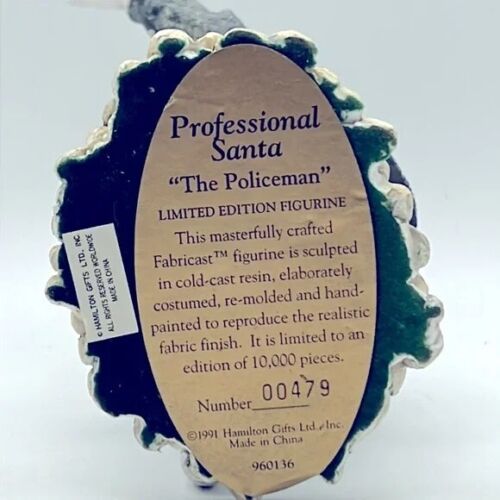 Professional Santa The Policeman The Heirloom Tradition # 960136 Hamilton Gifts - Picture 7 of 8
