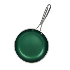 Frying Pan Skillet 12-Inch Triple Layer Non-Stick Diamond Infused Aluminum Green