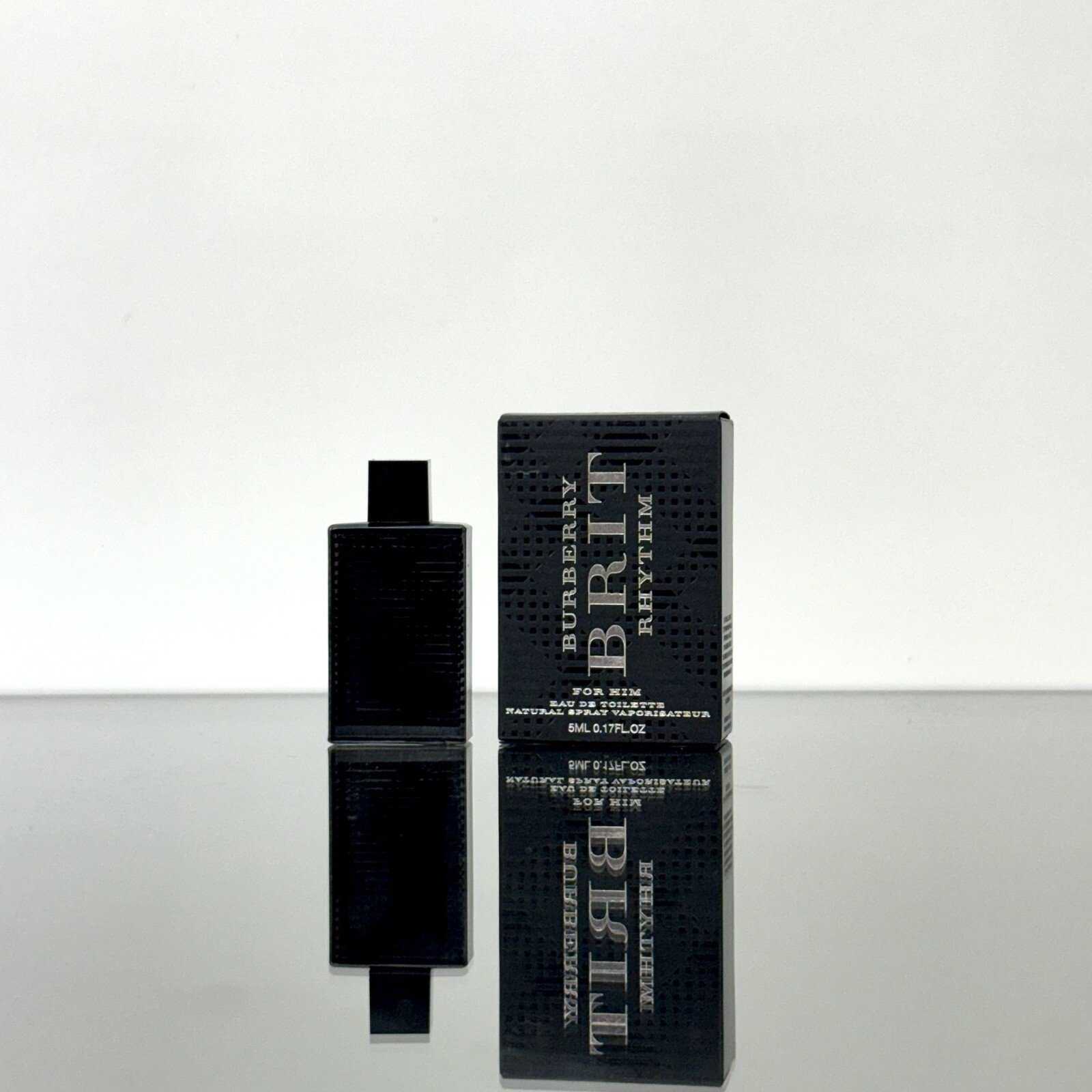 Burberry BRIT RHYTHM Men Cologne 5ml Splash MINI Travel Size DISCONTINUED (C97