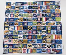 Vintage Car Racing Street Handkerchief From Japan Route 66