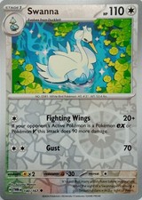 140/167 SWANNA REVERSE HOLO TWILIGHT MASQUERADE POKEMON CARD