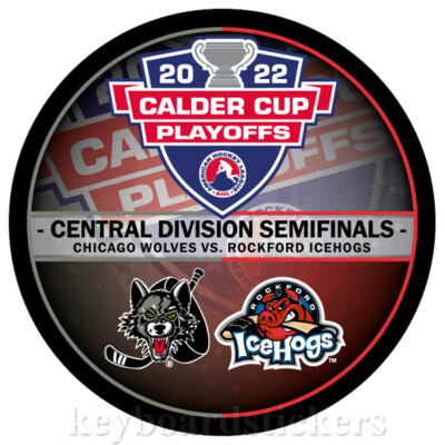 Chicago Wolves vs Rockford Icehogs 2022 AHL Calder Cup Playoffs Dueling Puck
