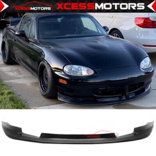 Fits 99-00 Mazda Miata Mx-5 Gv Style Front Bumper Lip Lower Spoiler Unpainted Pu