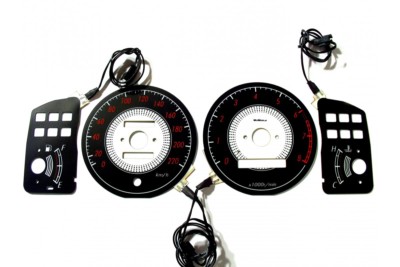 Toyota Corolla E11 design 1 glow gauge plasma dials tachoscheibe glow shift indi
