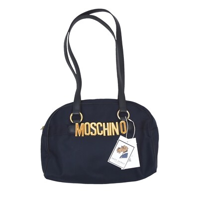 MOSCHINO REDWALL Tasche Bag Purse Vintage Made in Italy Nylon Spellout 463077