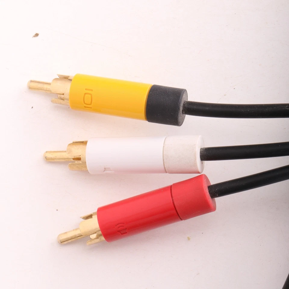 Xbox 360 Grey Composite Audio Video AV RCA Cable - Image 4 of 4