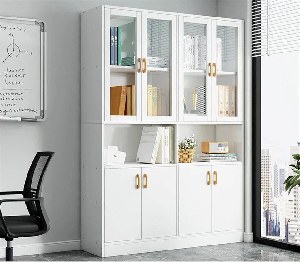 Küchenvitrine Geschirrschrank Buffet Küchenschrank Küchenbuffet Hochschrank Weiß - Bild 2 von 4