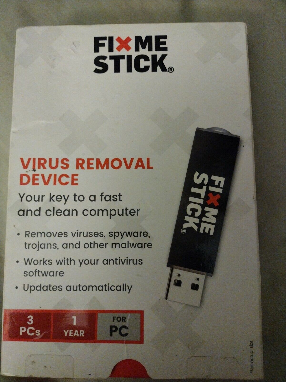 FixMeStick - Virus Removal Device (3 Devices) (1-Year Subscription) - New