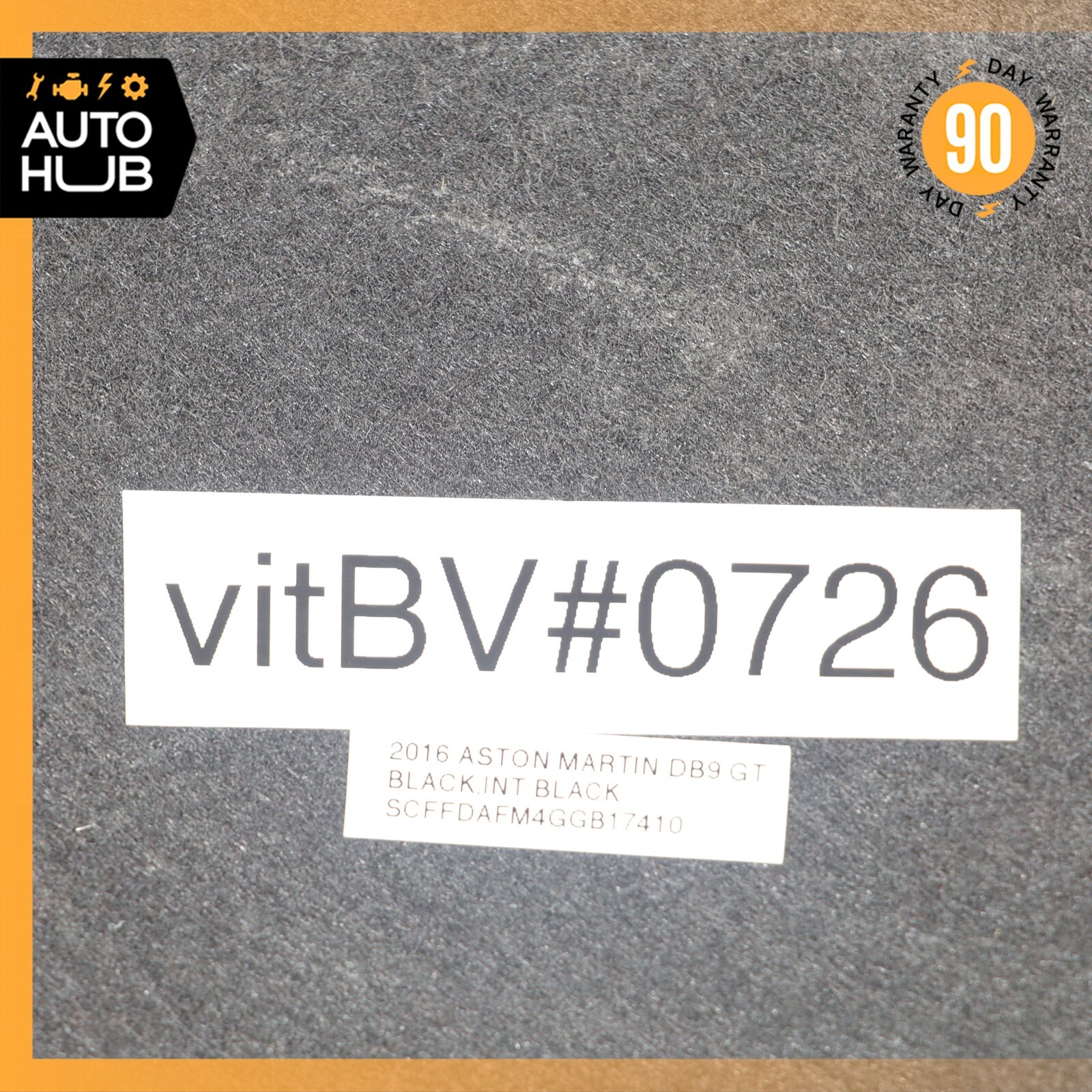 05-16 Aston Martin DB9 GT DBS Convertible Trunk Compartment Front Cover OEM 7k