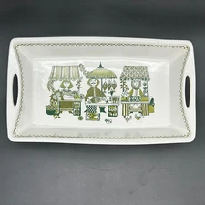 Vtg Figgjo Flint Norway Turi Market Handled Baking Serving Dish Gramstad Oliver