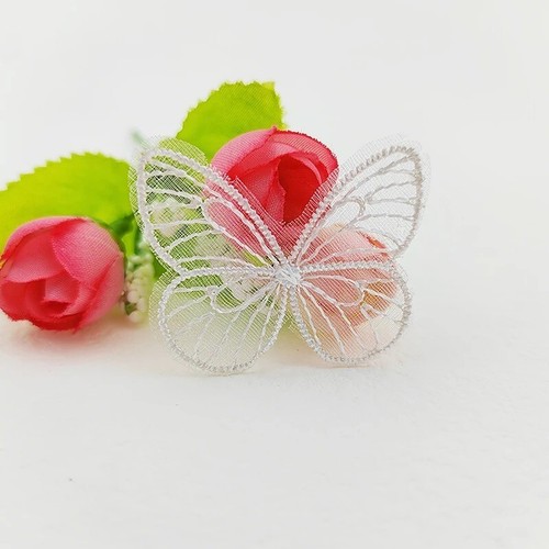 200Pcs Embroidered Mesh Butterfly Patches for DIY Hair Clips Hats Clothes Decor - Picture 11 of 13