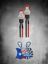 (2) MINI NITROUS PURGE MOMENTARY PUSH BUTTON SWITCHES RED