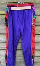 Vintage Nylon Multicolor Windbreaker Track Pants