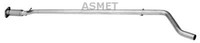 Asmet Abgasrohr Hosenrohr Mitte Passend FüR Fiat Punto 188_ 1.2 60 16.060