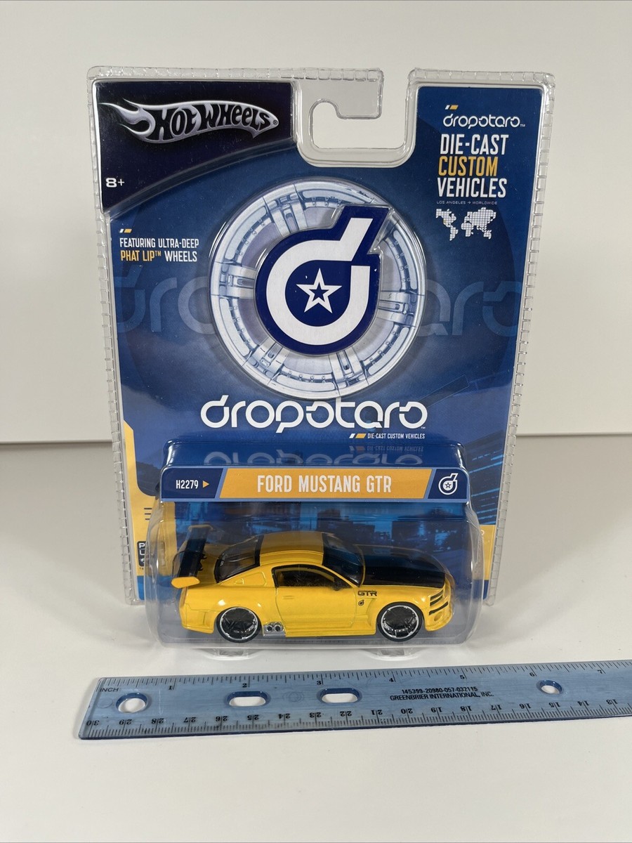 Hot Wheels 1:50 Scale Dropstars FORD MUSTANG GTR 2004 YELLOW H2279