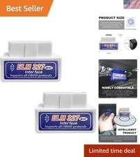 Durable Obdii Car Scanner Set - Dual Bluetooth Code Reader For All 12v Vehicles