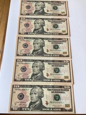 $10 Star note, series 2017A, uncirculated 