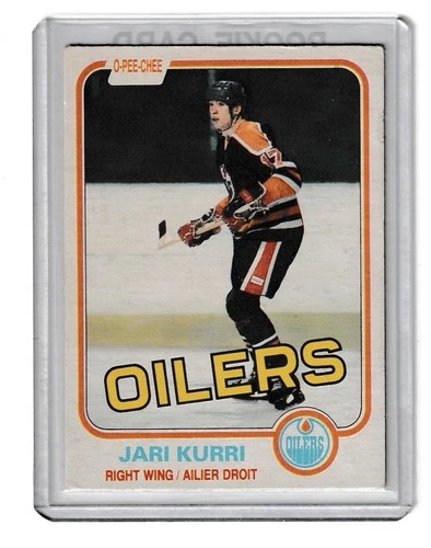 Jari Kurri RC 1981-82 O-Pee-Chee #107 OPC Rookie Edmonton Oilers EX