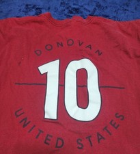 06 Nike Team Tag U.S. Men  s National Soccer Team Landon Donovan 10 Red Tee XxL