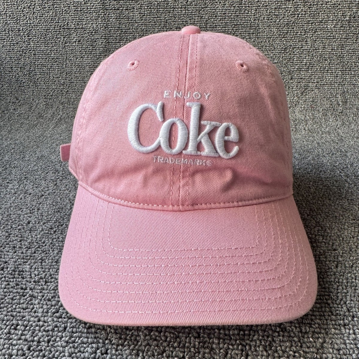 American Needle Coca Cola Retro Dad Hat Strapback Pink Coke Cap Unknown