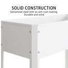 Metal Raised Garden Bed Outdoor Planter Box for Vegetables Flowers w/Shelf — photo 10